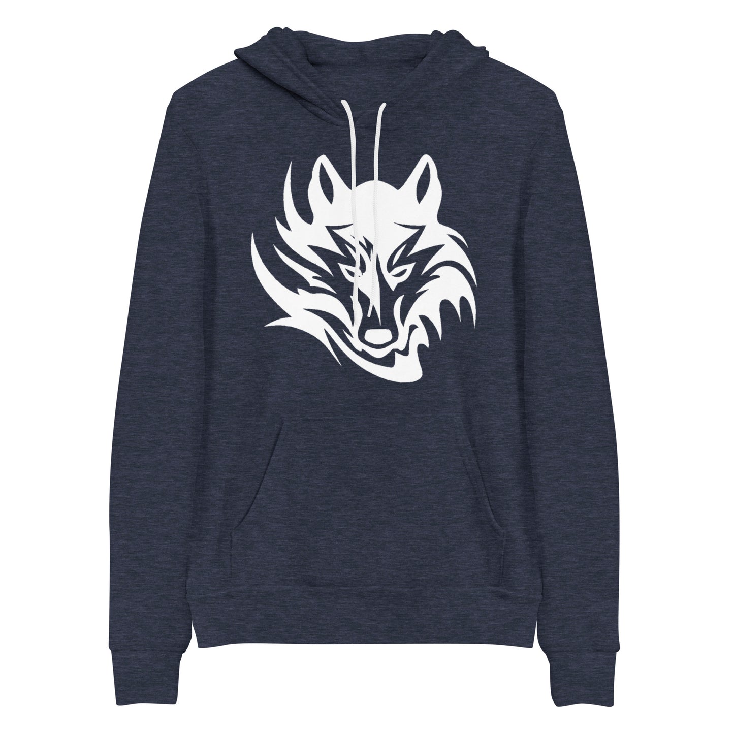 Unisex Hoodie Tribal Wolf WH | Multiple Colors | Bella + Canvas