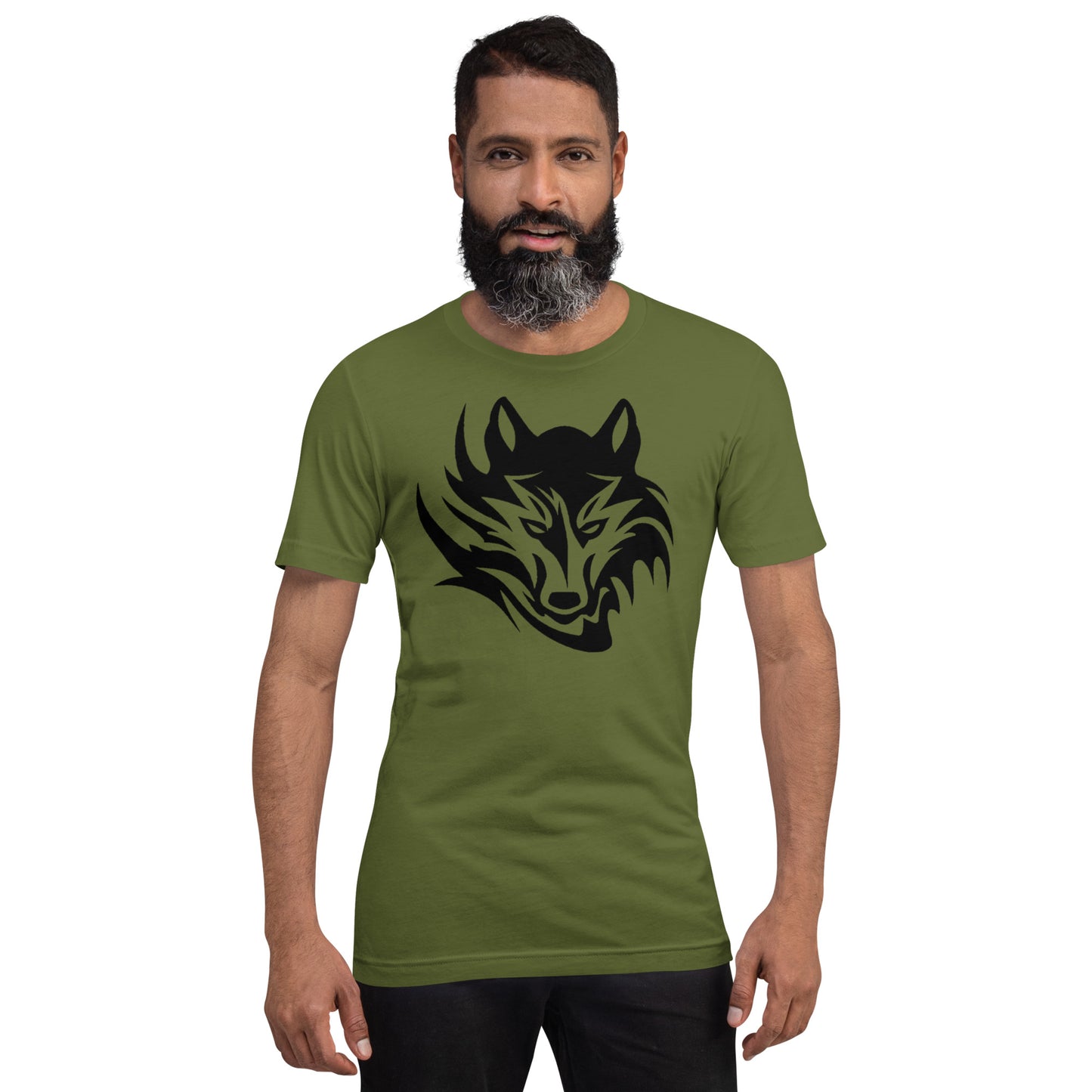 Unisex T-Shirt Tribal Wolf BK | Multiple Colors | Bella + Canvas