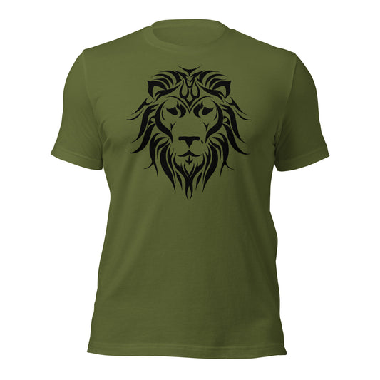 Unisex T-Shirt Tribal Lion BK | Multiple Colors | Bella + Canvas